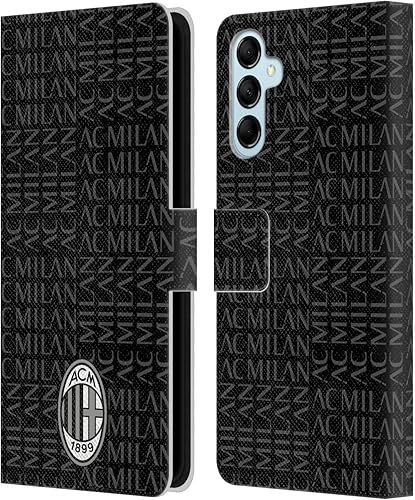 Vista 21 de Head Case Designs Funda de cuero con licencia oficial de AC Milan con diseño de camuflaje digital, compatible con Samsung Galaxy S22 Ultra 5G