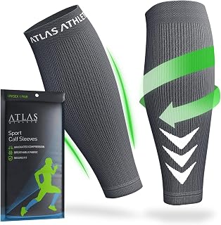 Sport Calf Compression Socks - Men & Women - Ideal Calf Socks for Running, Cycling, Gym - Calf Compression with Breathable Material (1 Pair)