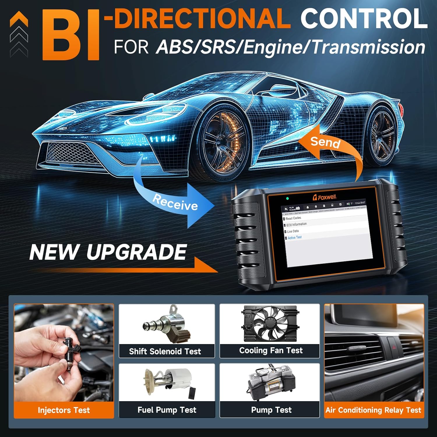 FOXWELL NT716 Bidirectional Control Functions