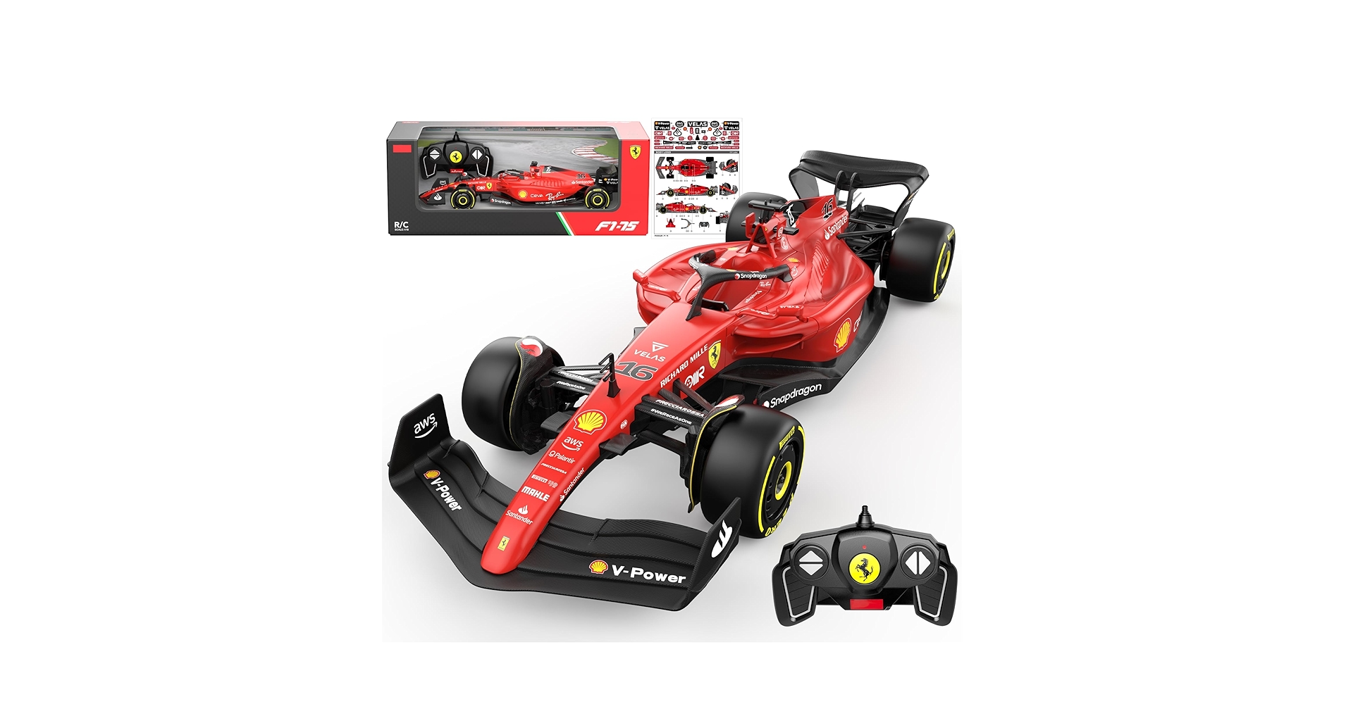 Amazon.com: Voltz Toys Authentic Licensed 1:18 Ferrari F1 75