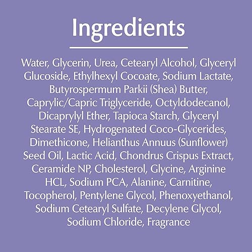 Miniatura 10 de Eucerin Advanced Repair Loción nocturna perfumada, loción corporal hidratante de 48 horas para piel seca con un aroma calmante hipoalergénico, sin