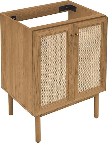 Vista 390 de Swiss Madison Classe - Lavabo de baño de roble de 24 pulgadas incluido