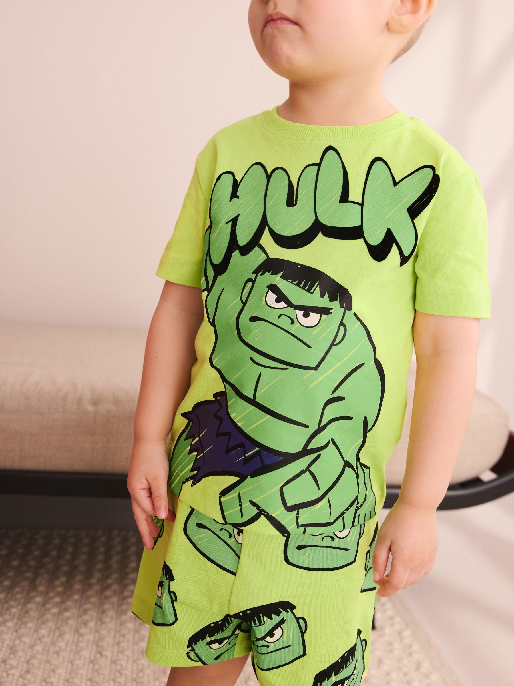 NEXT Jungen 3er-Pack Kurze Schlafanzüge, Marvel