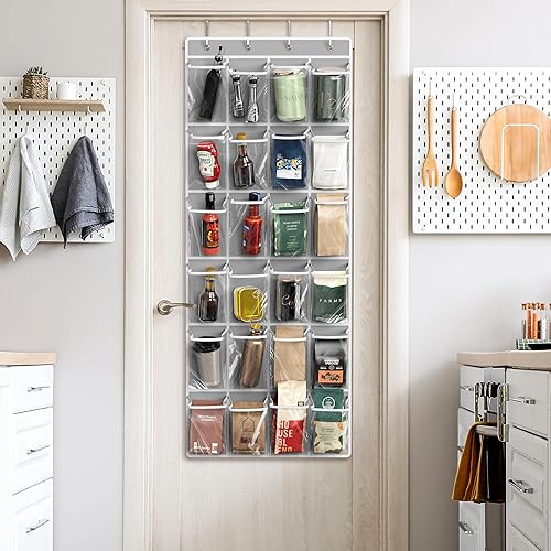 Vista 31 de Simple Houseware - Organizador para colgar en la puerta Marrón