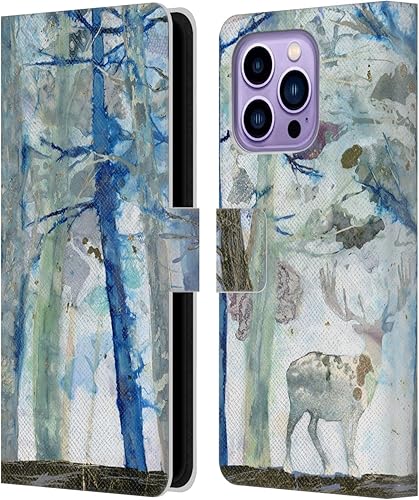 Miniatura 9 de Head Case Designs Officially Licensed Wyanne Quiet Nature 2 Leather Wallet Case Compatible with Apple iPhone 14 Pro Max