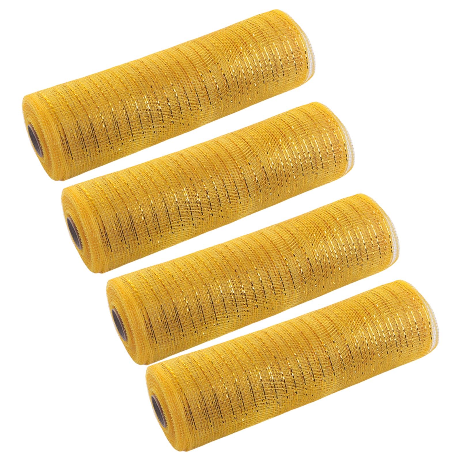 Msioytog Of 4 Practical Meshes for Christmas Tree Adornment Suitable for Crafting Bowknot Wreaths and Holiday Arrangements Holiday Decorations