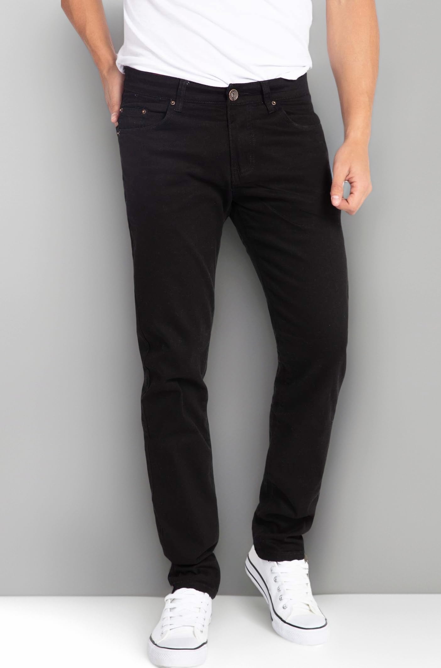 WULFUL Men's Slim Fit Skinny Stretch Comfy Denim Jeans Pants