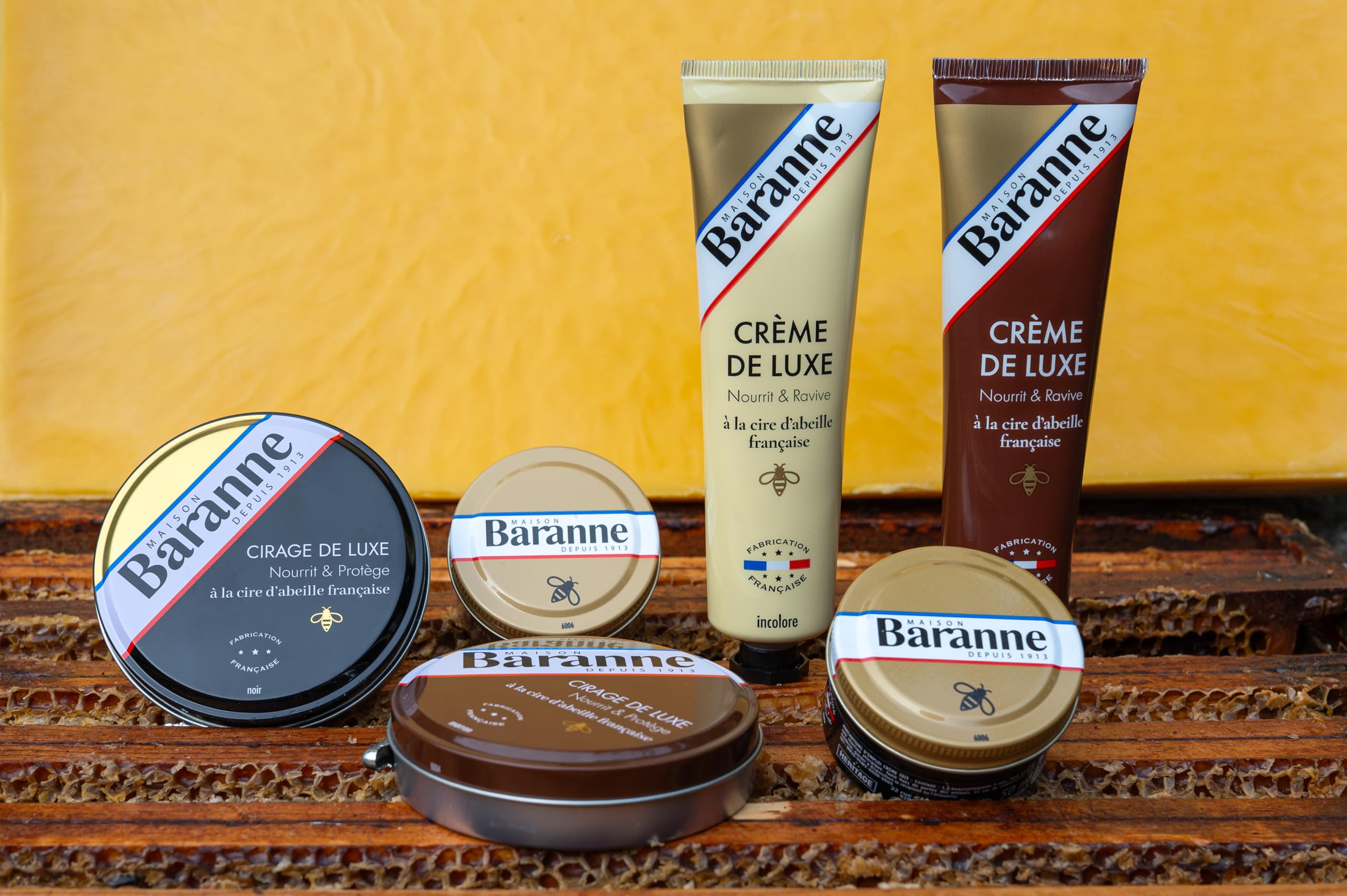 Crème Cirage Marine Cire D'Abeille Française Entretien Chaussure Cuir 50mL