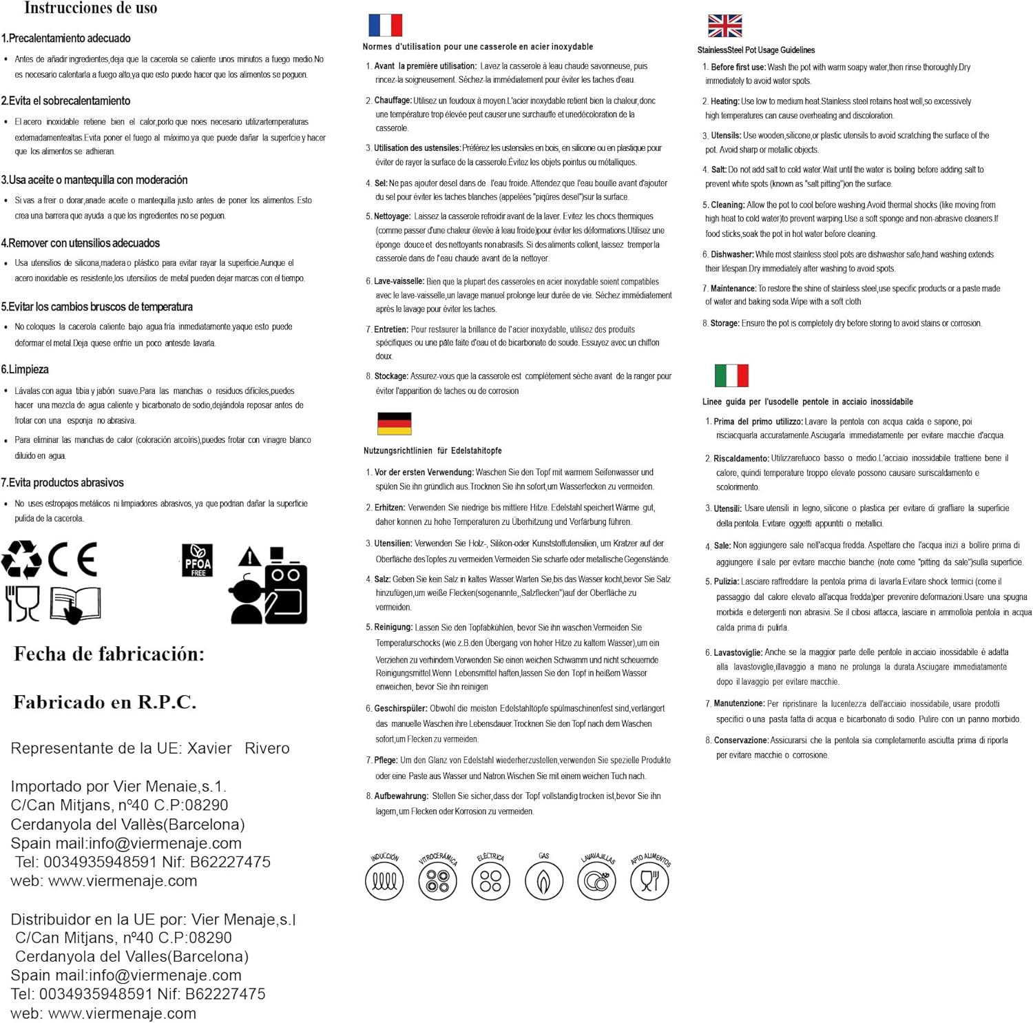 CI20 Saucepan, Silver, 20 cm