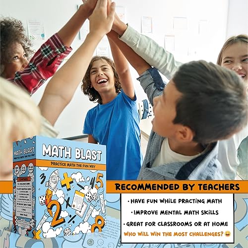 Miniatura 4 de Math Blast! Cool Math Games for Kids 8-12 - Fun Educational Mental Math Game for Home & Classroom - Practice Math The Fun Way