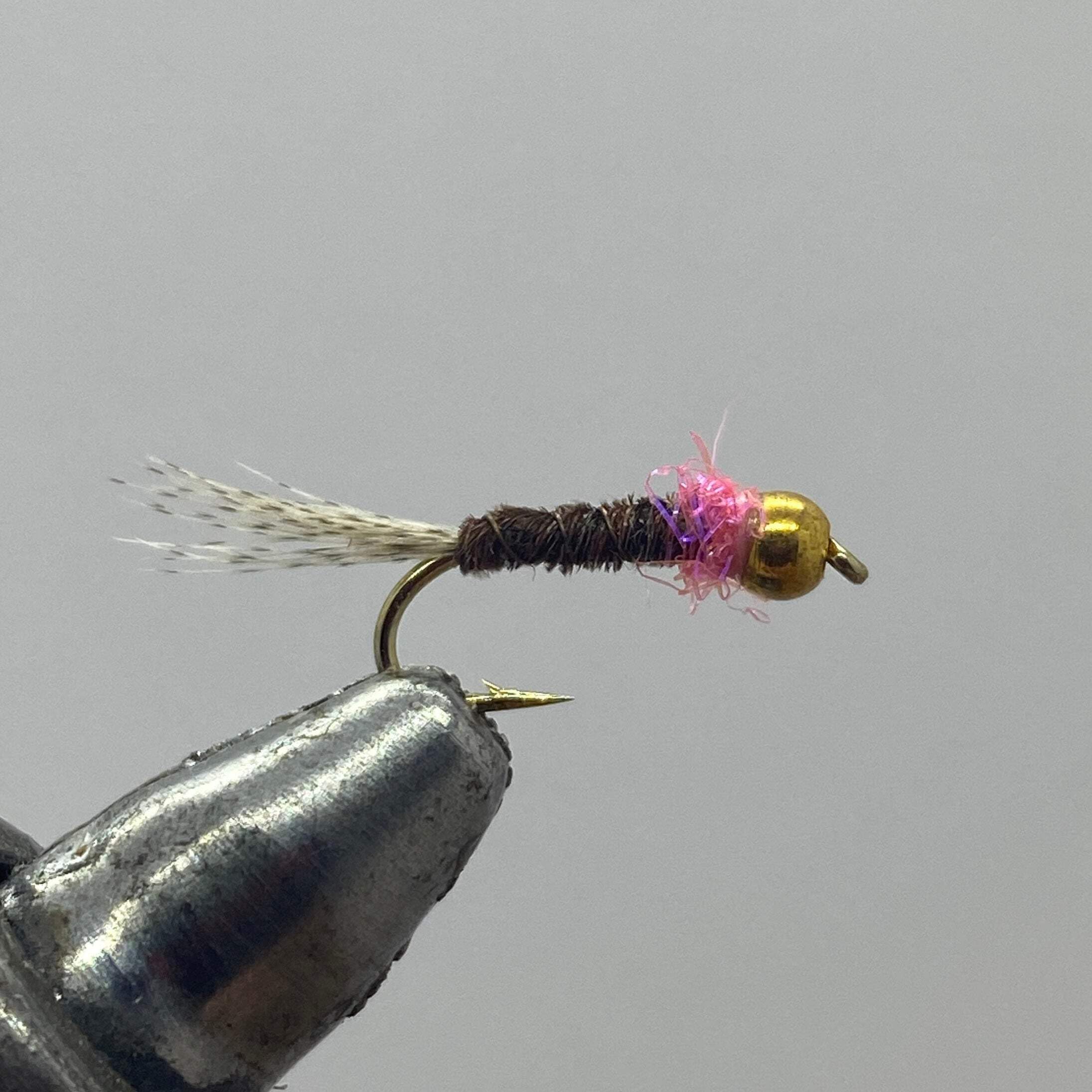 One Dozen (12) - Beadhead Frenchie - Pink - Nymph