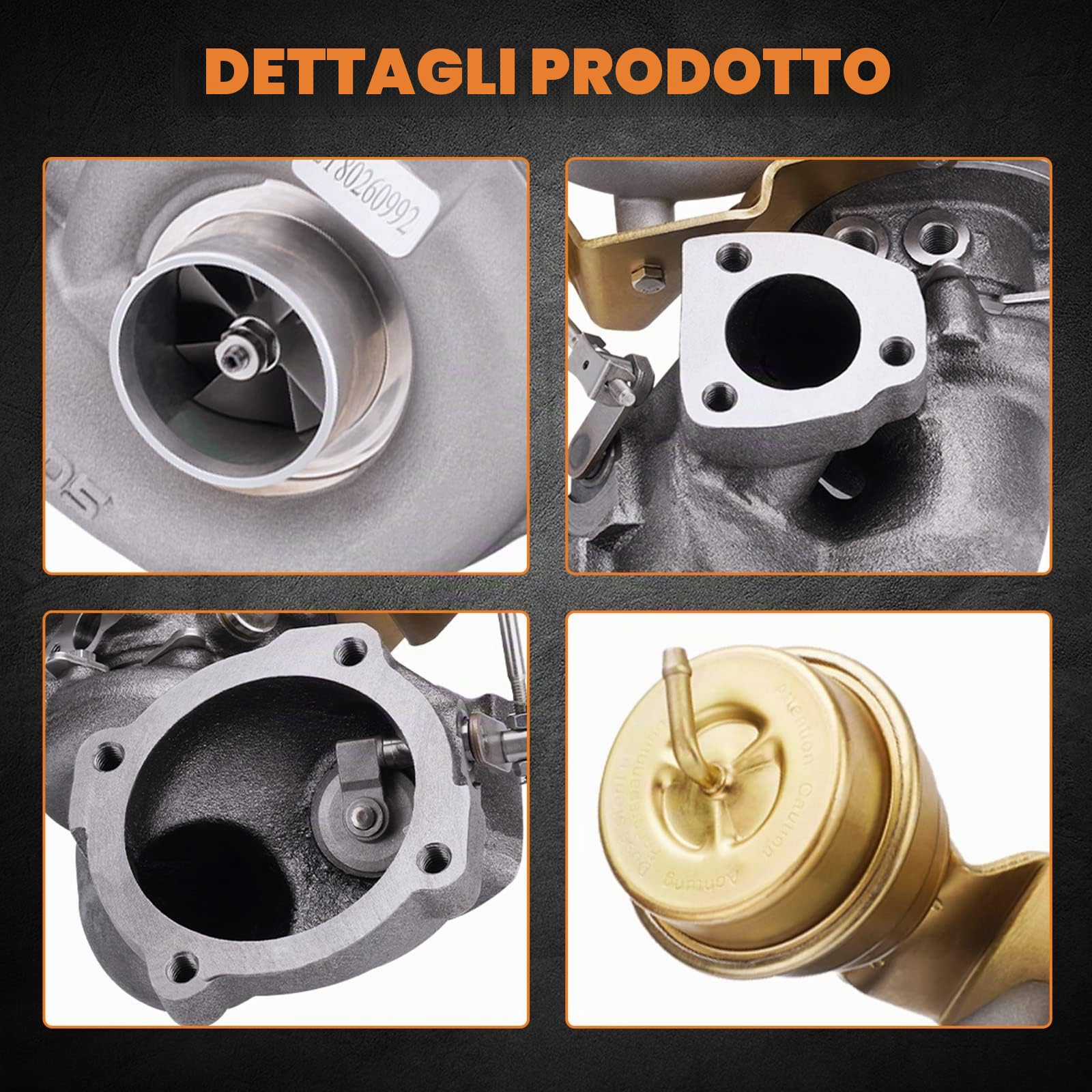 maXpeedingrods K04 K04-001 Turbo Turbocompressore Turbina Tecnologia VSR Auto Turbocharger per Audi A3 A4 Golf GTI Jetta GLI MK4 1.8T per VW per Seat per Skoda 1.8T 53049500001 [EU STOCK] | Turbina Tecnologia VSR Auto Turbocharger per Golf GTI Jetta GLI M