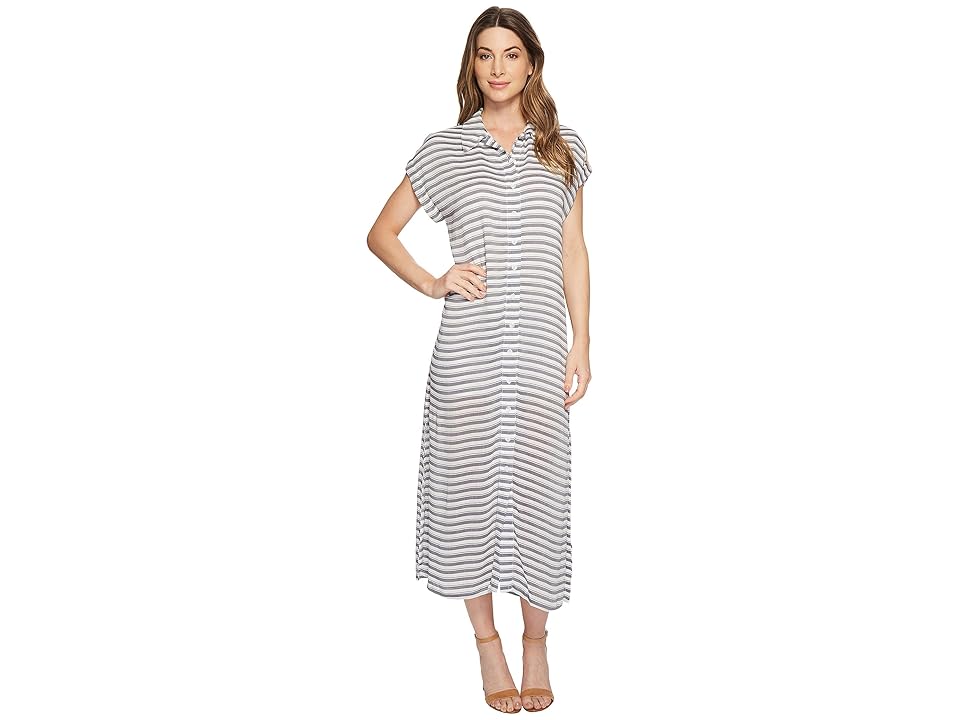 

Rachel Pally Rayon Shirtdress (Blue/White Stripe) Women's Dress