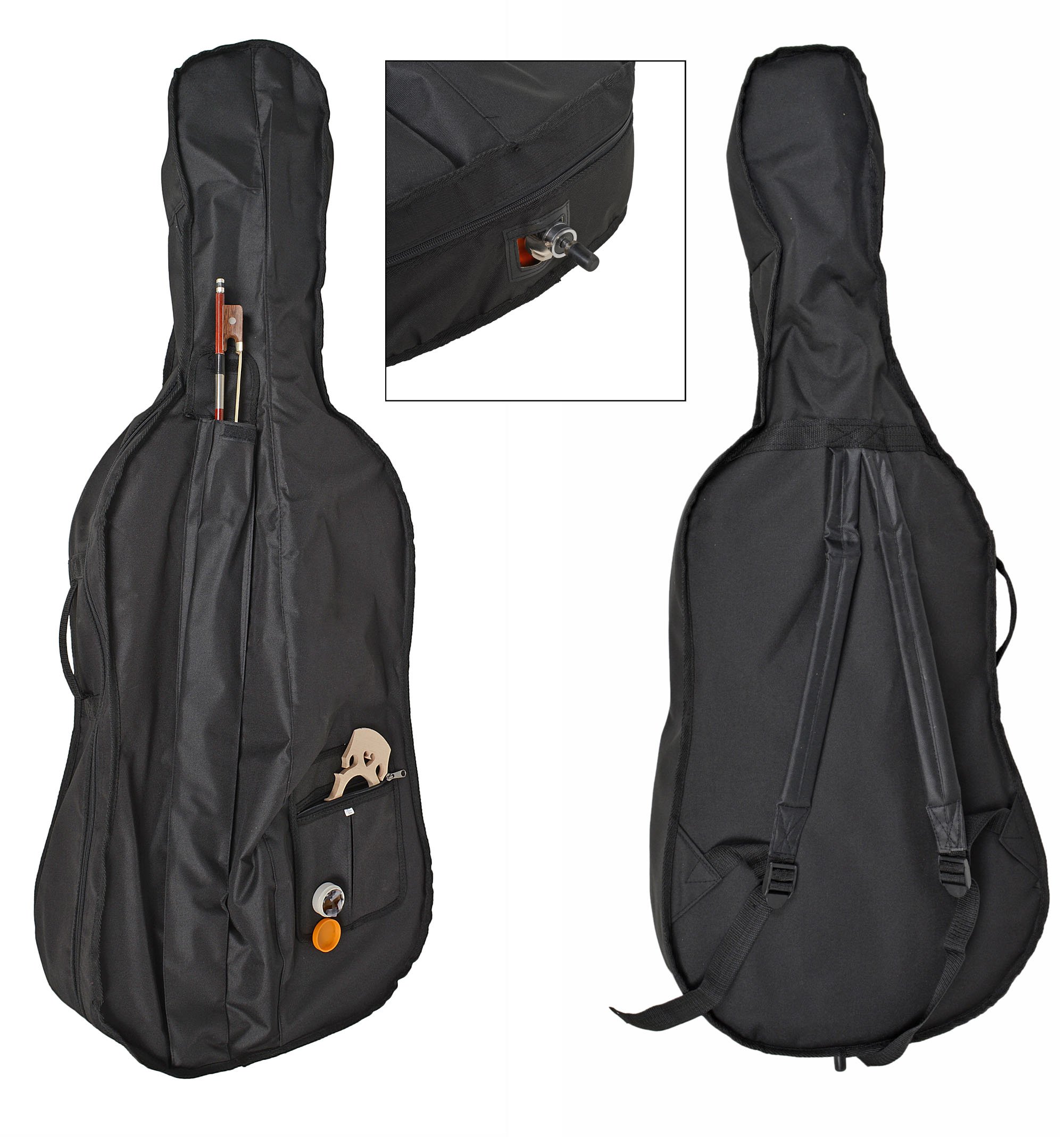 Violoncello classico TS-IDEEN completo di arco, custodia e colofónia. Color legno naturale con finitura lucida. Dimensioni regolari (4/4).