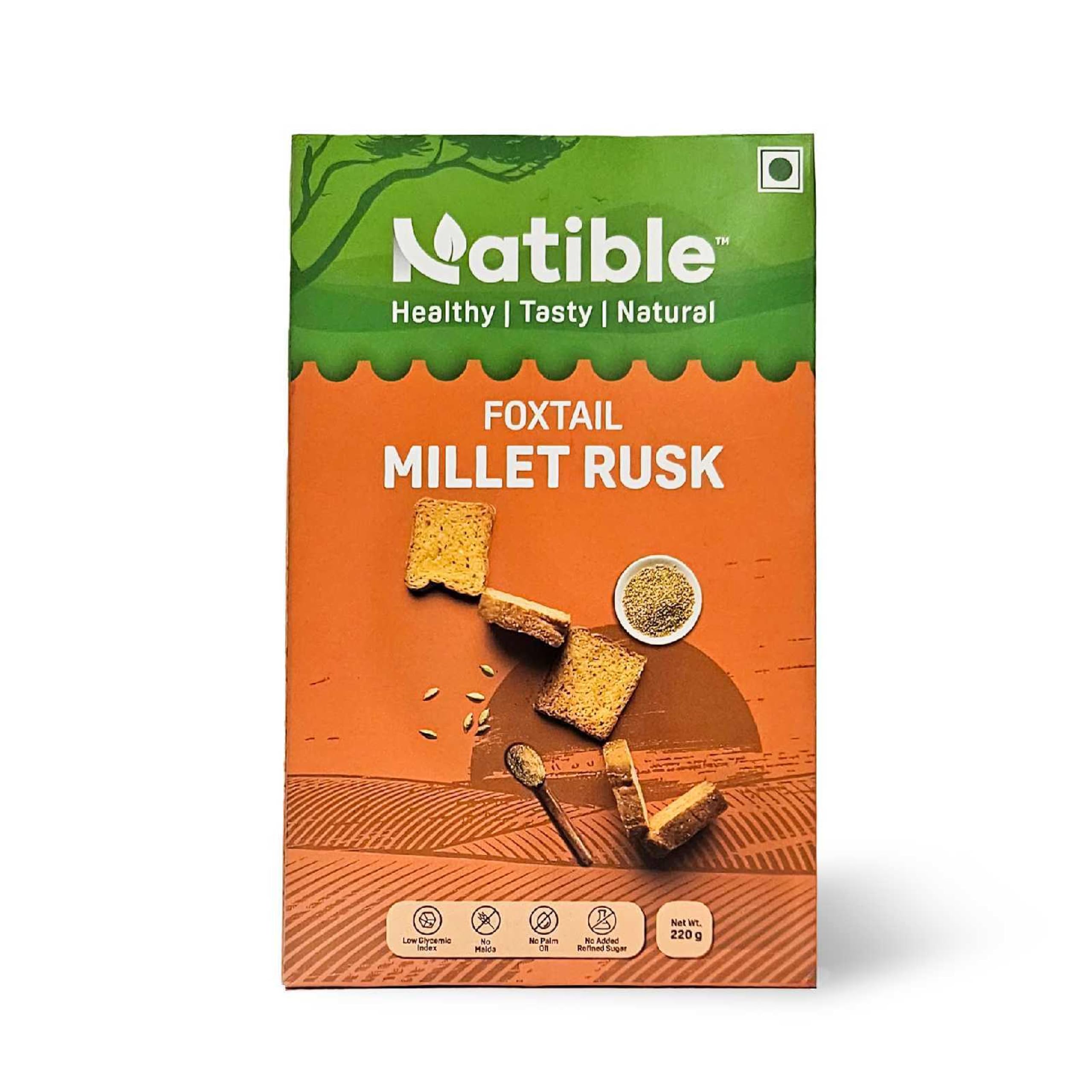 Natible Millet Rusk, Healthy Diet Toast | No Maida and Sugar | No Preservatives, Millet Toast Rusk Biscuit, 220 Gm (B0D4DDTH82) Amazon Price History, Amazon Price Tracker
