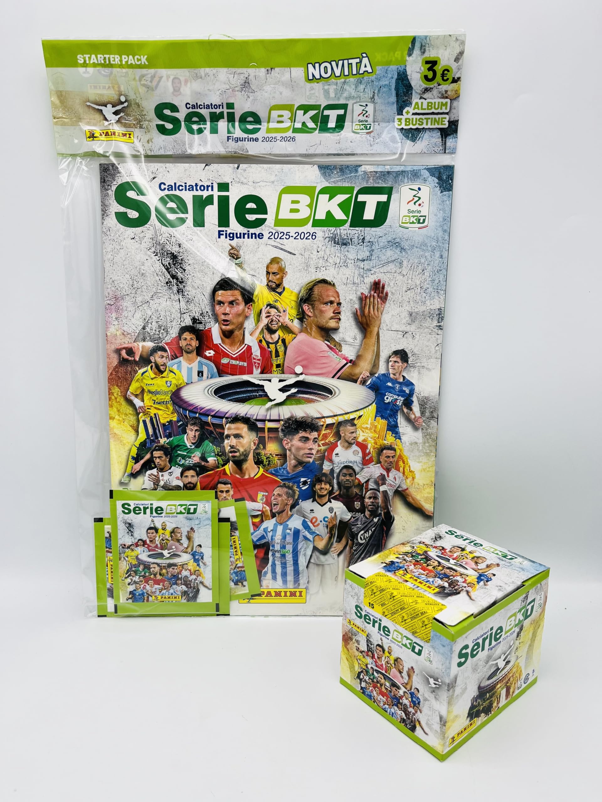 manuelkant Footballeurs Série BKT 2025 2026 - Starterpack + Boîte de 36 sachets de figurines