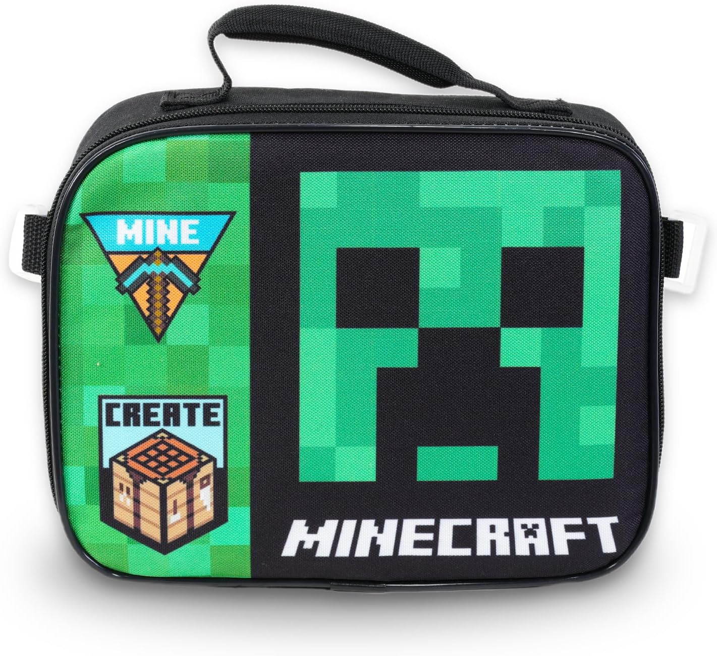 Minecraft Backpack and Lunch Set for Boys - Bundle with 16” Minecraft Backpack, Lunch, Tattoos, and More | Minecraft Backpack for Boys 8-12 - Image 2