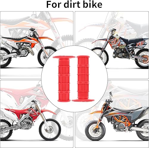 Miniatura 5 de Empuñaduras universales para manubrio de motocicleta de 78 pulgadas, multicolor de 0.866 in, agarre de goma suave para ATV Cat Suzuki Yamaha