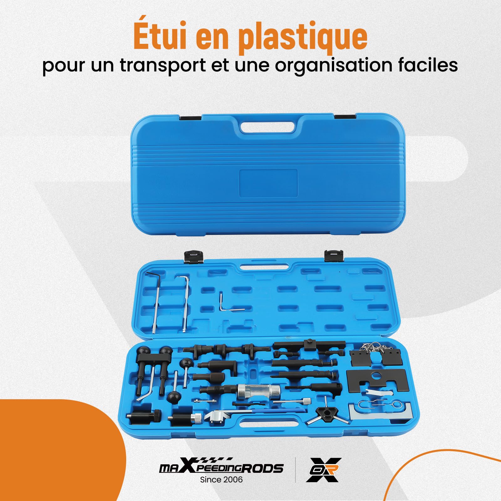 maXpeedingrods Kit d'outils de Calage Moteur Distribution Essence pour VW 1.4/1.6//1.9/2.0 pour Audi Seat Skoda, Kit Calage Distribution T10123 T10120 T10100 T10121 T10098 T10050 T10060A T10008 T40011
