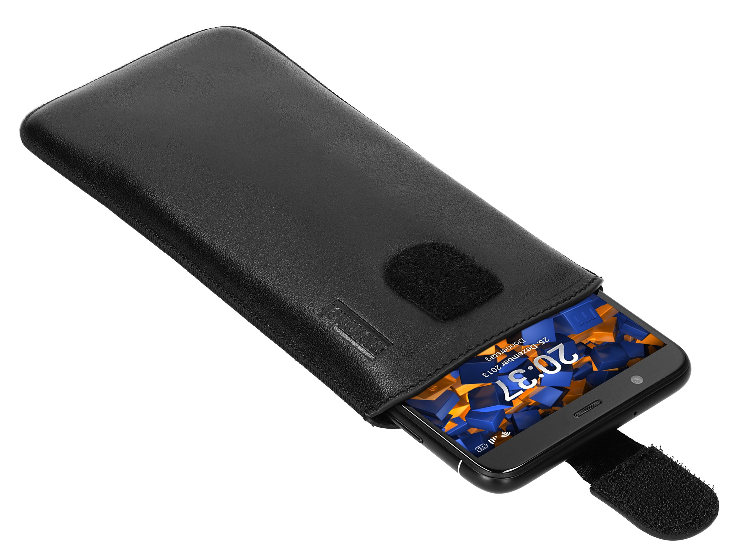 mumbi Borsa in vera pelle compatibile con Huawei P20 Lite, (Linguetta