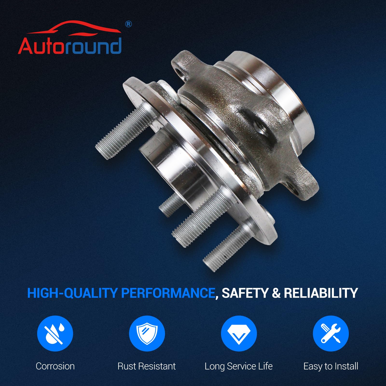 Amazon.com: Autoround 512498 Front/Rear Wheel Bearing and Hub