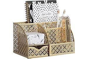 Blu Monaco Glamorous, modern and classic design gold desk accessories to suit any space.