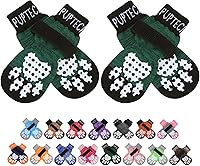 Vista 21 de PUPTECK Calcetines antideslizantes para perros con agarres de doble cara para perros pequeños, medianos y grandes, suelos de madera dura que evitan