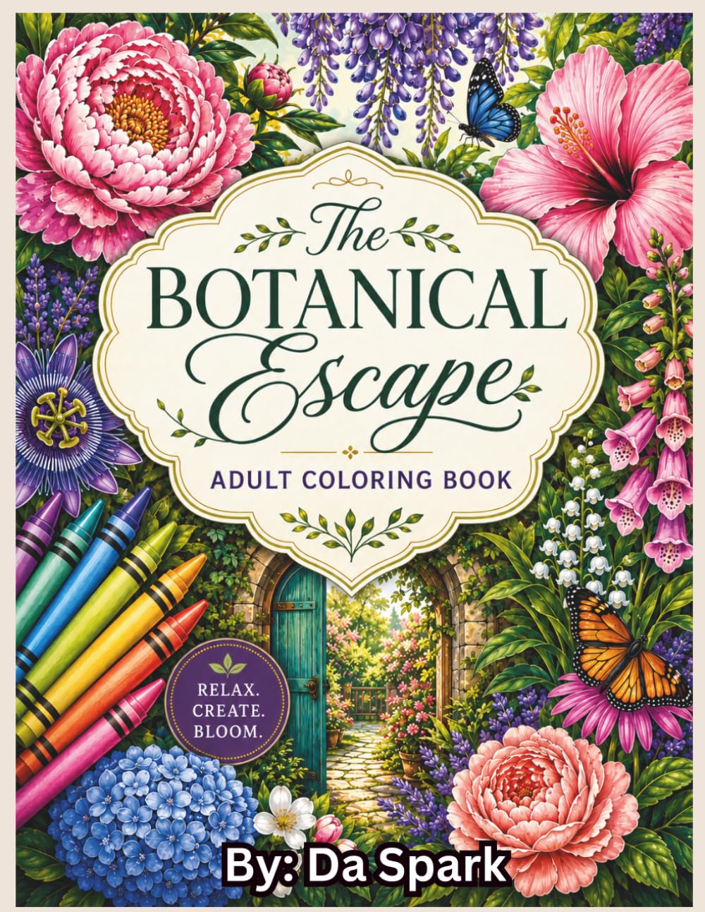 The Botanical Escape: Adult Coloring Book