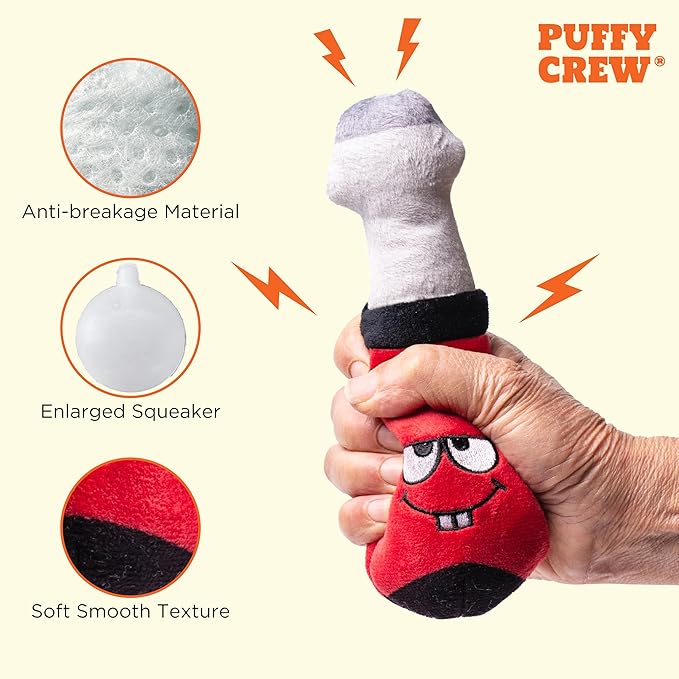 Juguete de perro de peluche chillón, herramientas, 8 pulgadas, para perros pequeños y medianos miniatura 3