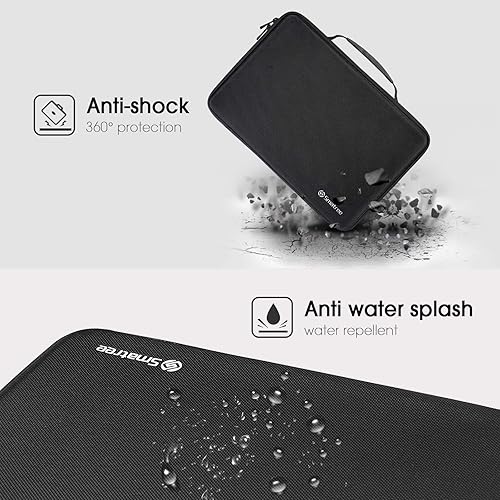 Miniatura 5 de Smatree Funda de transporte rígida compatible con MacBook Pro de 12 a 14 pulgadas 2021133-136 pulgadas MacBook Air 2022-2018129 pulgadas iPad