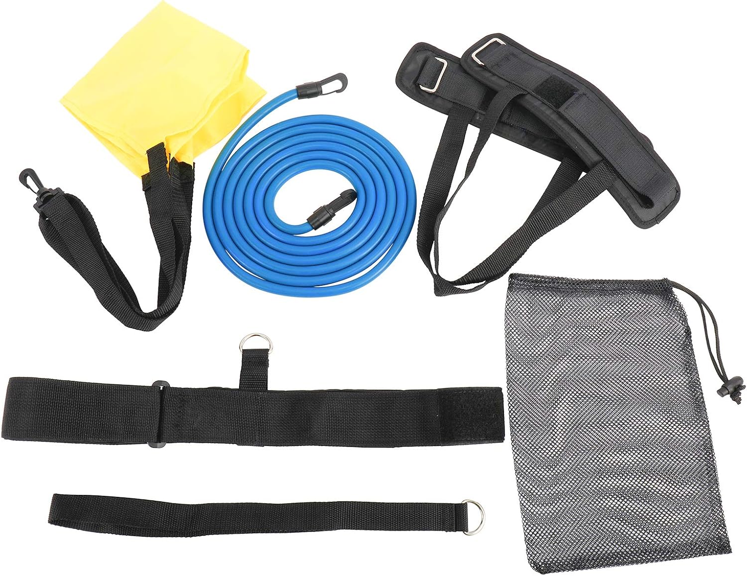 Sparkfire Swim Tether Stationary Swimming Kit, 3 in 1 Swim Training Belt, Swim Belts Swimming Resistance Belt, Ankle Bands, Parachute, Trainer Loop Swim Bungee Cords, Swim Static Harness : Sports & Outdoors