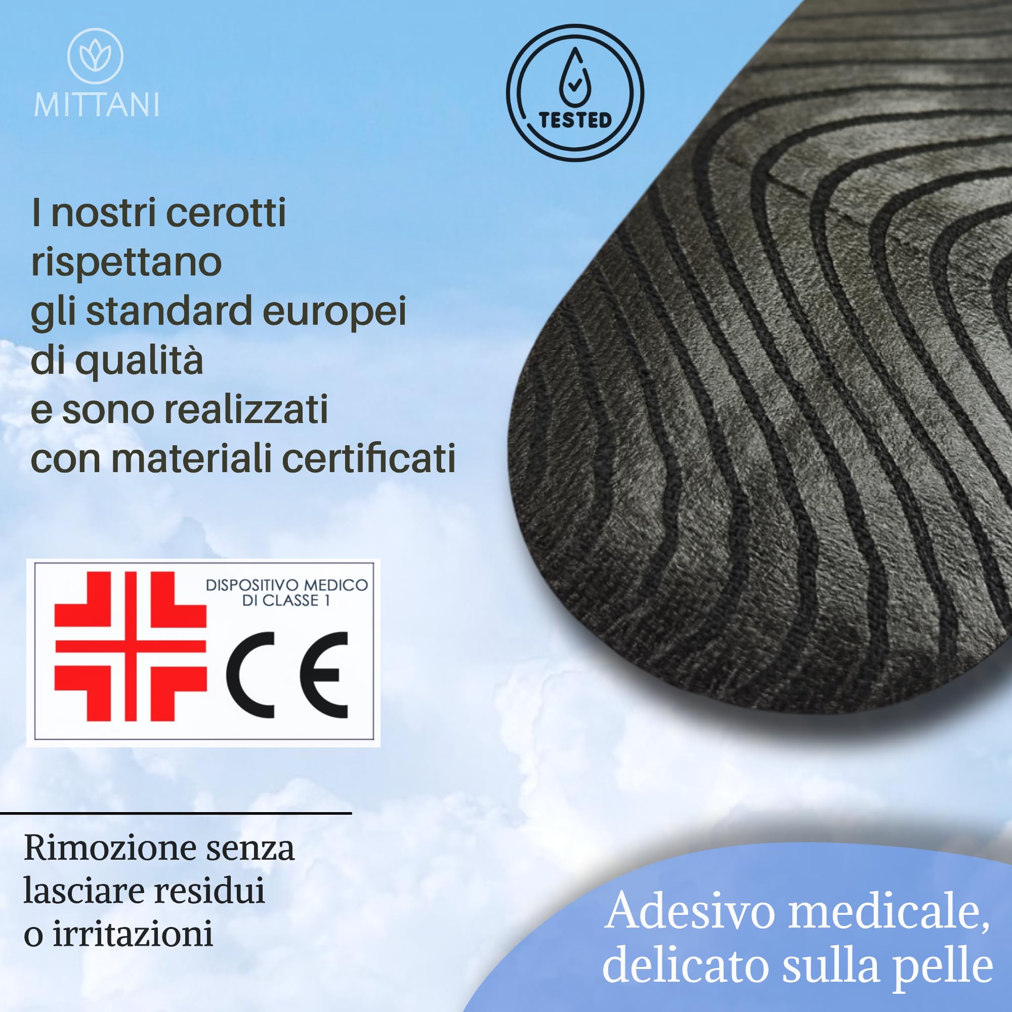 MITTANI® Mouth Tape, Cerotti Bocca per Dormire, Antirussamento, Respira Bene per Dormire Profondamente la Notte, Migliora la Qualità del Sonno Favorendo la Respirazione Nasale
