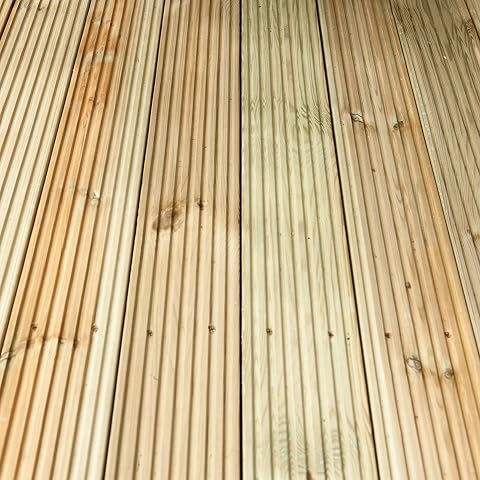 Forest Garden Forest Deck Board, Pressure Treated, 2.4 m/Pack of 20