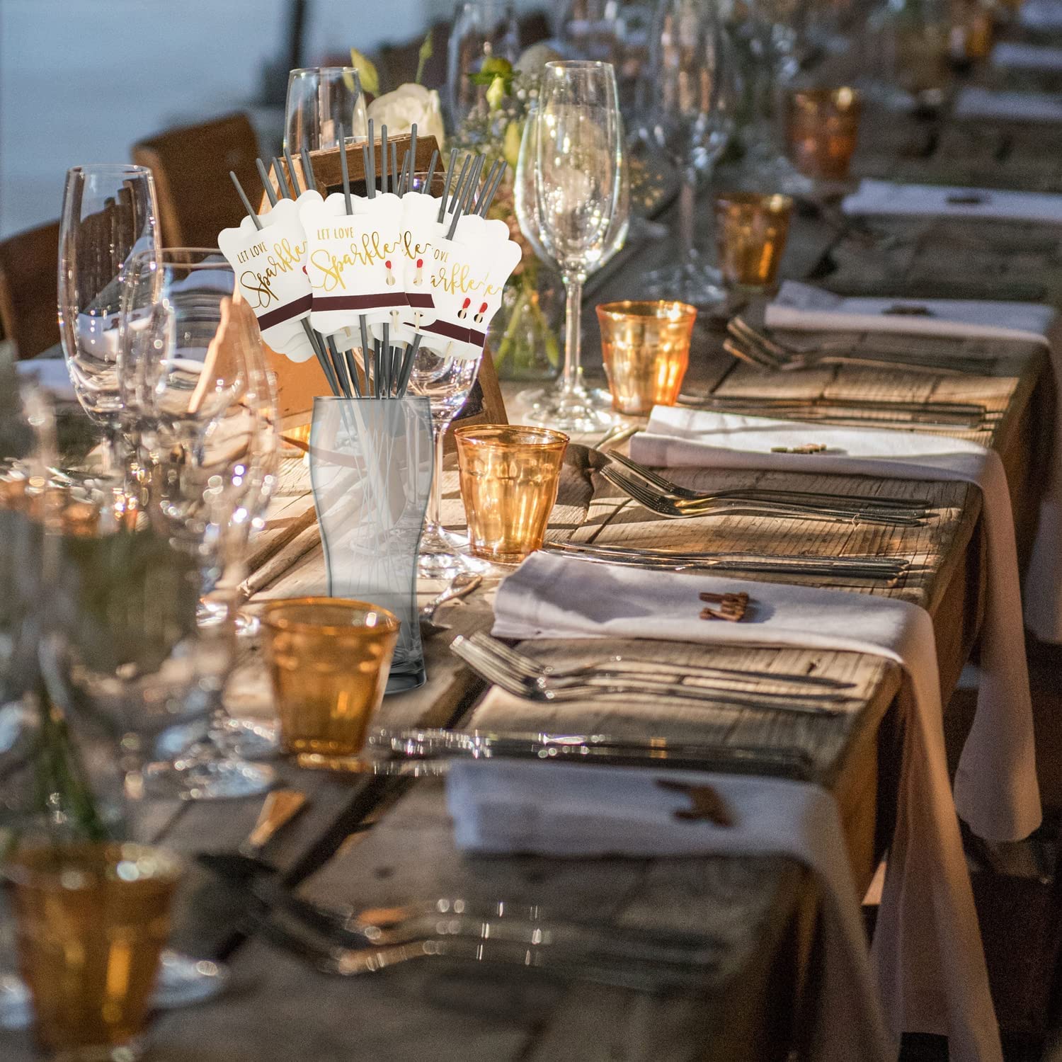 100 Etichette Carta Kraft Per Candele Magiche - Con Striscia Accendifiammiferi - Foto 3