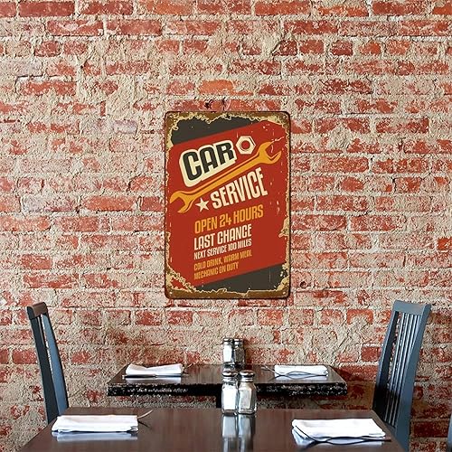 Miniatura 7 de Retro Auto Repair Shop Decor Wall Decor Aluminum Tin Signs Metal Posters for Kitchen Bar Room Bedroom Bathroom Decoration 8x12 Inches