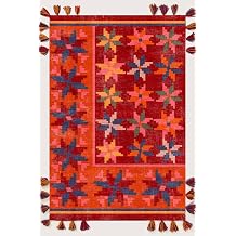 rugs modern Mira 567 Etnik &Ccedil;i&ccedil;ek Temalı Sa&ccedil;aklı Etnik Dokuma Taban Kilim, 100 x 200