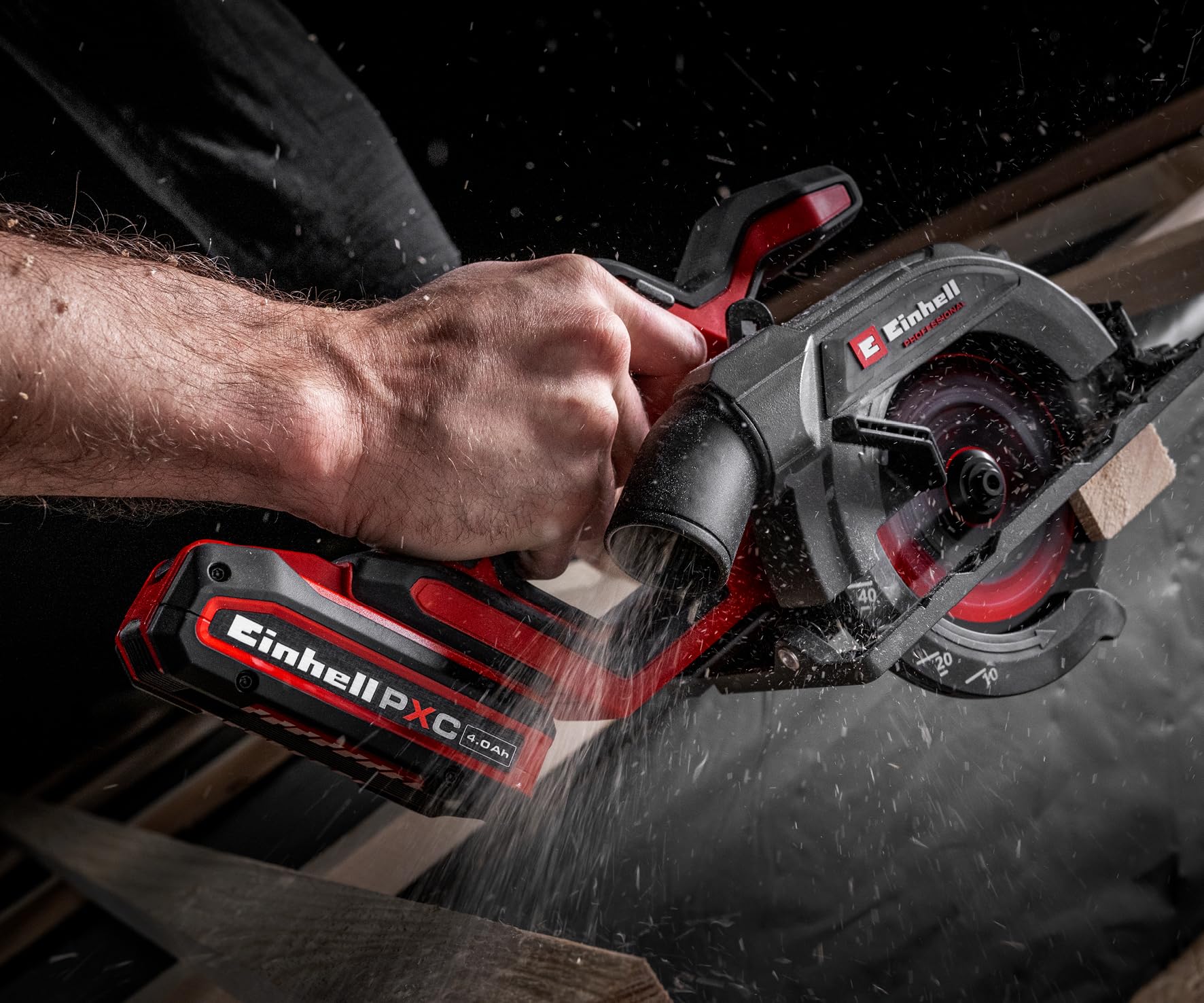 Image secondaire de Scie Circulaire Sans Fil Einhell Professional TP-CS 18/136-C Li BL-Solo