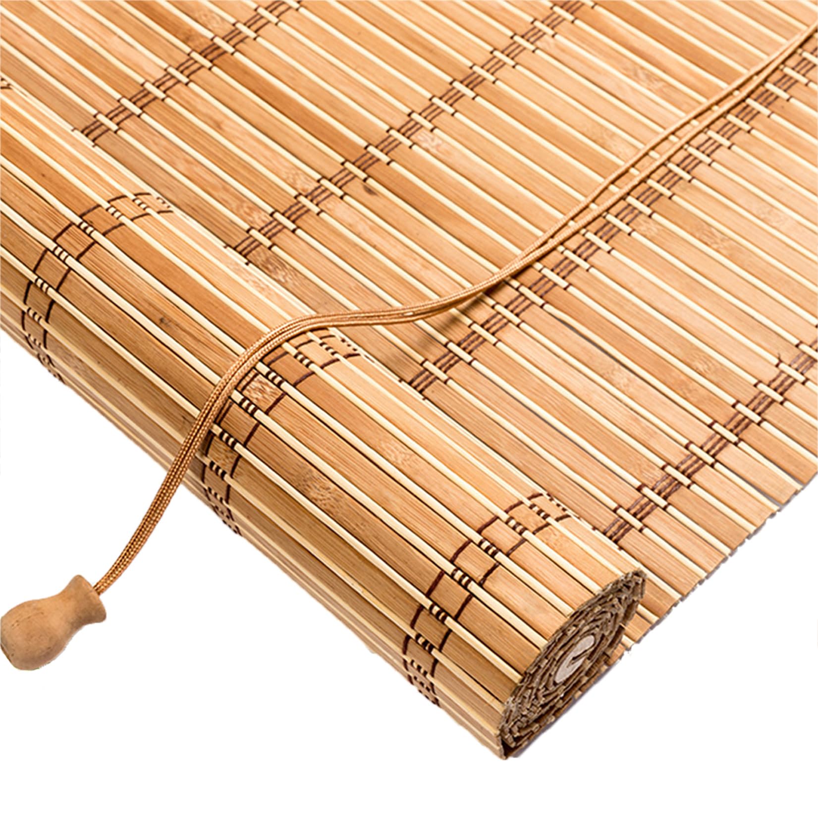 Tenda a Rullo in bambù per interni,80x120cm Tende a Avvolgibile in Bambù Naturale,Fatto A Mano Tenda Legno di Home Balcone Patio Privacy Protezione Parasole Traspirante,decorazione domestica