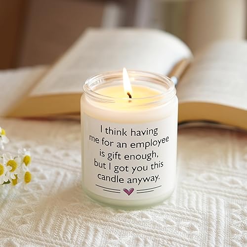 Miniatura 3 de Afterprints Velas perfumadas, regalos para el día del jefe para mujeres y hombres, divertido regalo de cumpleaños para la mejor dama jefa, regalos