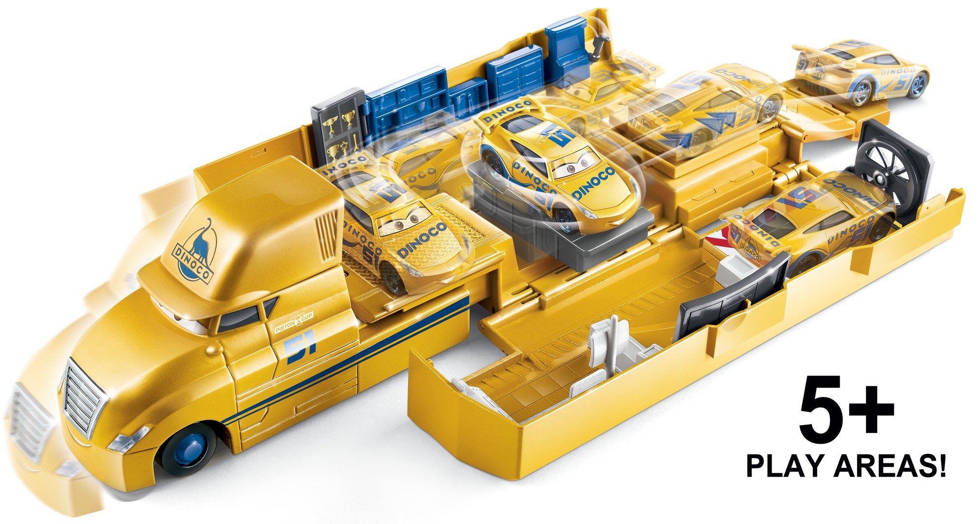 カーズ マテル CRUZ RAMIREZ'S HAULER ミニカー ピクサー Amazon.com: Disney Car Toys Cruz Ramirez's Hauler Playset : Toys