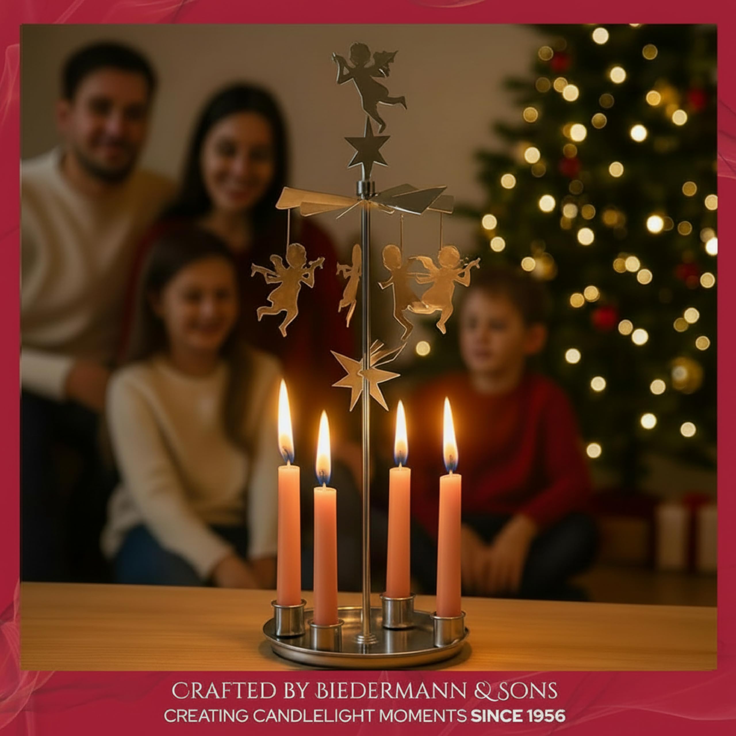 Biedermann & Sons Chime or Tree Candles pudełko 20 sztuk, pomarańczowe