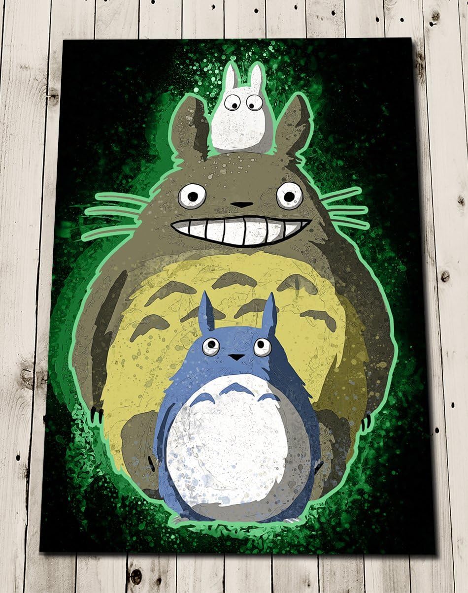 TOTORO Art Print - Studio Ghibli Poster - My Neighbour Totoro Print - Wall Art Home Decor - Anime - Gift Idea