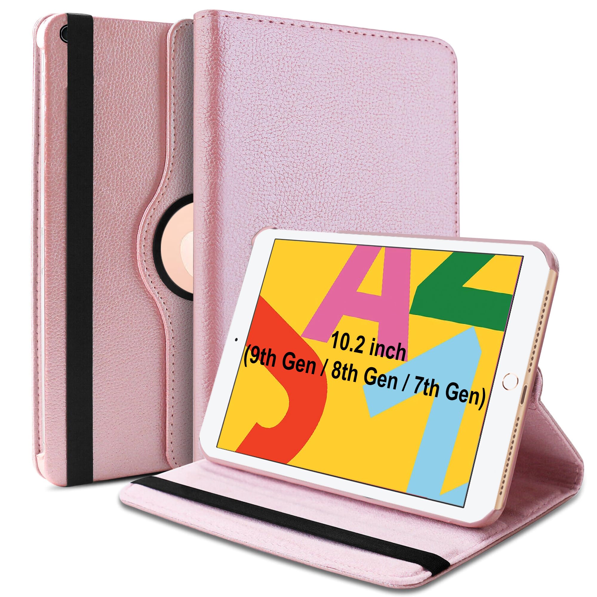TGK Rotating Cover for iPad 7th Gen 10.2 inch (2019) Rose Gold 360 Degree Leather Stand Case (B081Q11RDJ) Amazon Price History, Amazon Price Tracker