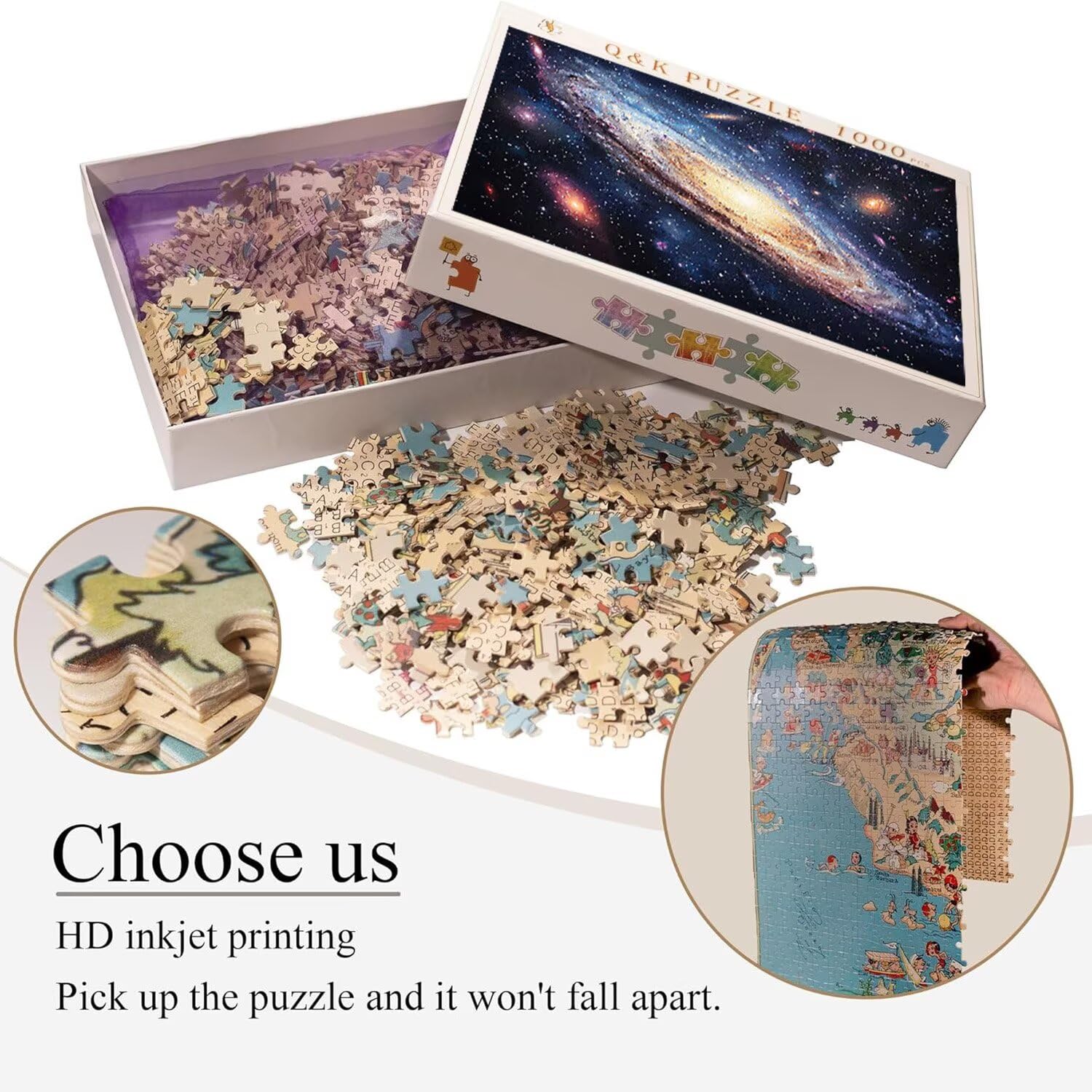 Puzzle in Legno per Adulti 1500 Pezzi | Il buco nero Universo| Educativi | Puzzle Adulti E Famiglie Decor | Dimensione Di 87x57cm | Regalo Adultis | Regali Natale (Formato: 34.8x22.8in) o-272