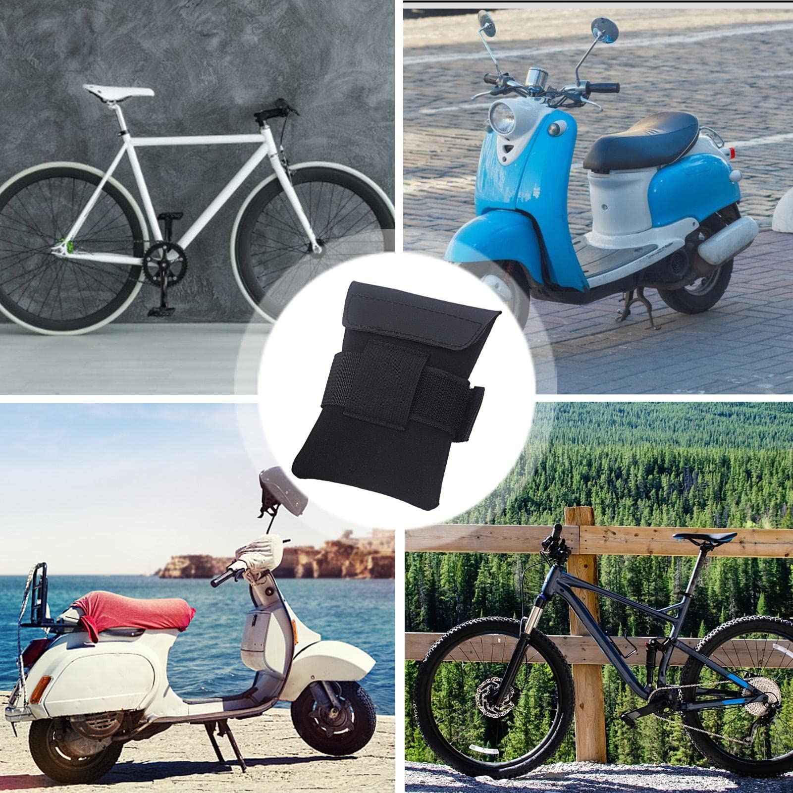 Bike Storage Bag - Lightweight Under-Seat bicyclee Pouch, Foldable Repair Tool Kit Saddle Bag | Compact Cycling Storage Organizer, Bike Accessories Storage Holder Bag, Cycling Accessories for Bike