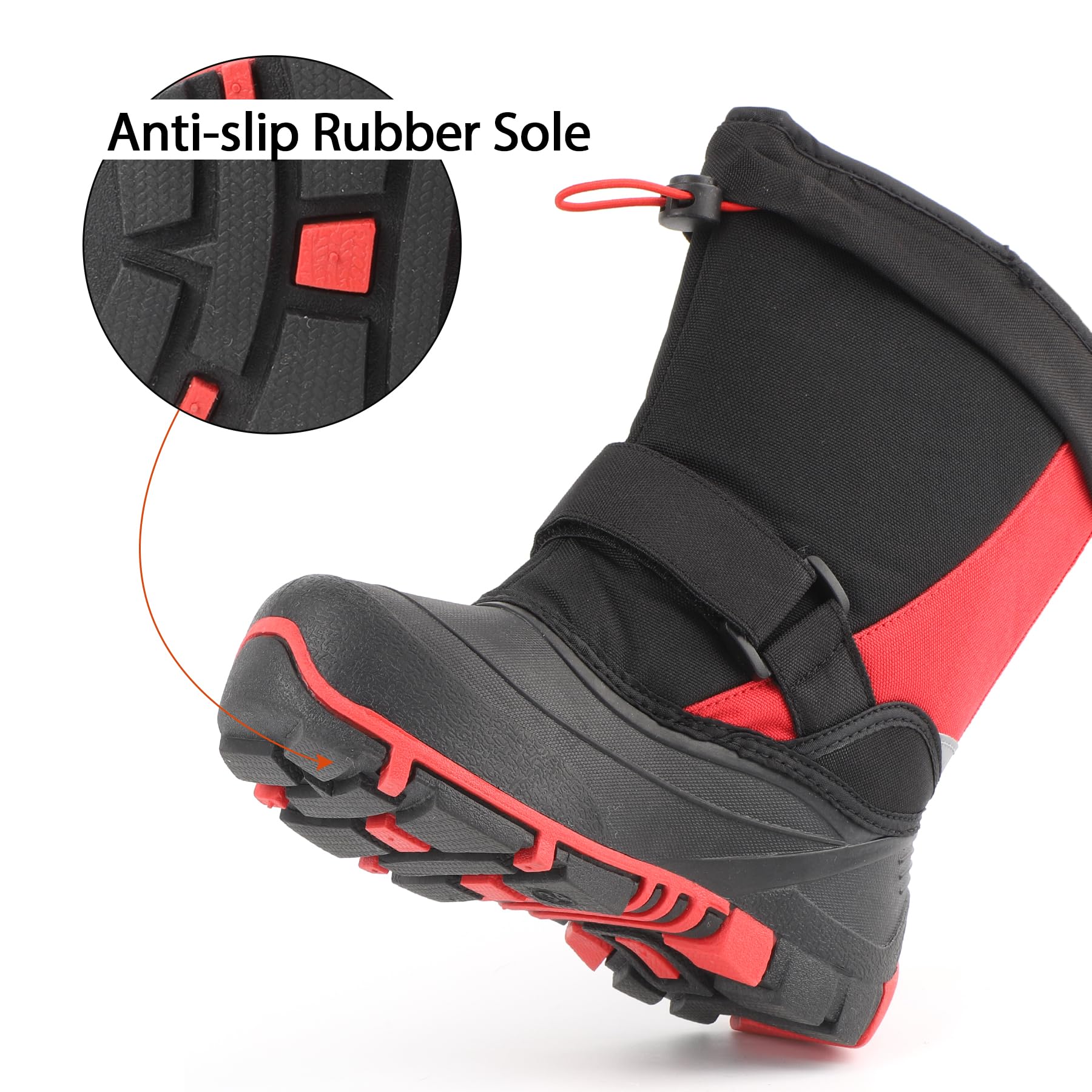 riemot Stivali da Neve Bambina Doposci Bambino Impermeabili per Bambini Caldi Stivali Invernali