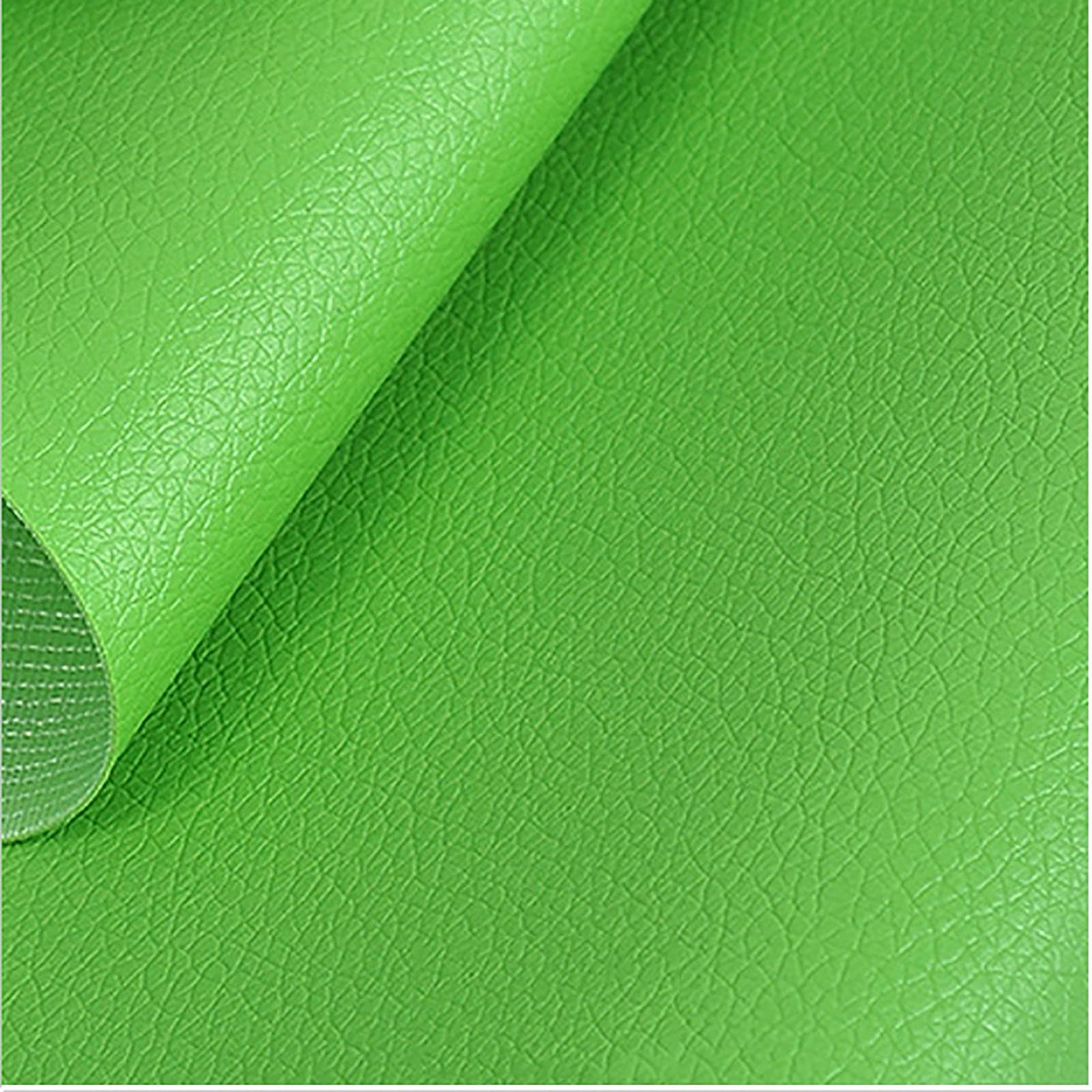 Cuir synthétique au mètre vert canard pour sellerie et loisirs créatifs 1.38x10m
