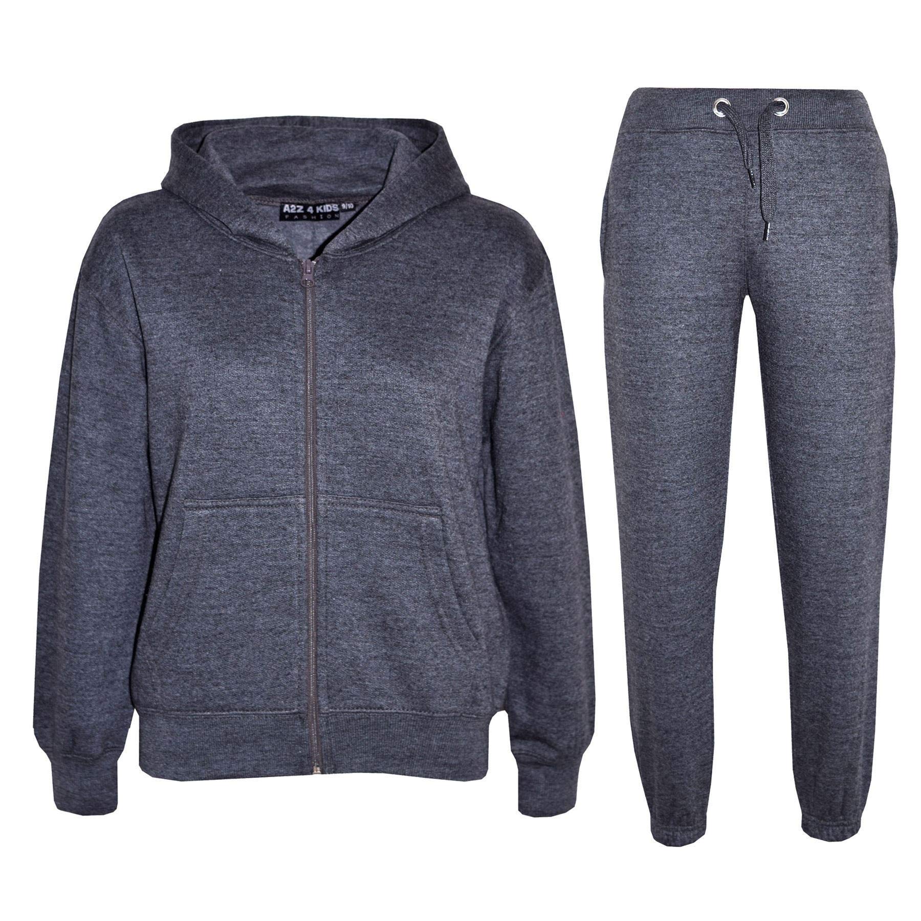 A2Z 4 Kids Kinderen Meisjes Jongens Plain Trainingspak Met Hood