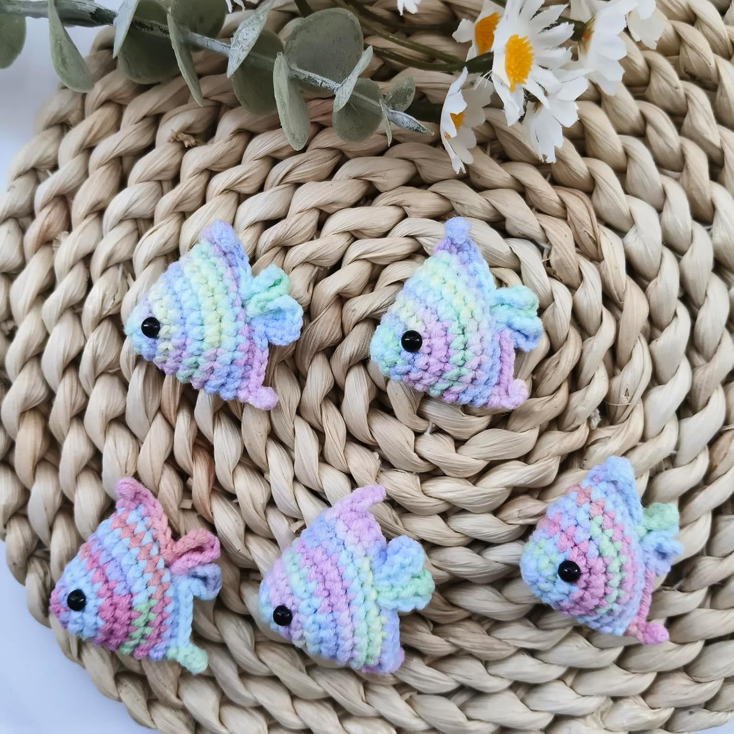 Crochet Keychain, Knitted keychain Charms for Women Girls, Cute Kawaii Backpack Pendant Accessories Handmade Gift - Image 5