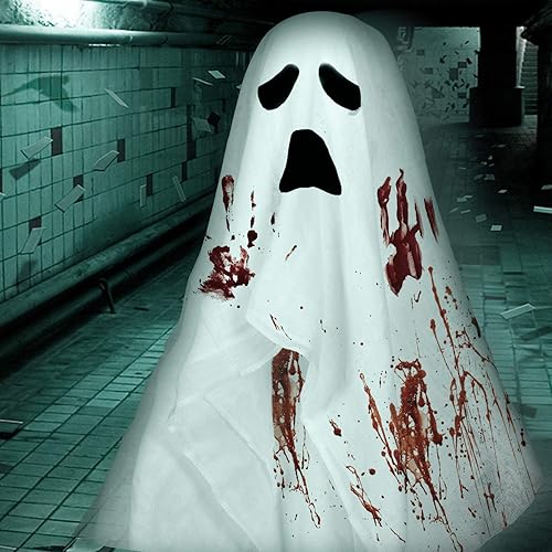 Miniatura 67 de Whaline Tela espeluznante negra de Halloween de 500 x 87 pulgadas, tela de gasa espeluznante para decoración de Halloween para casas embrujadas